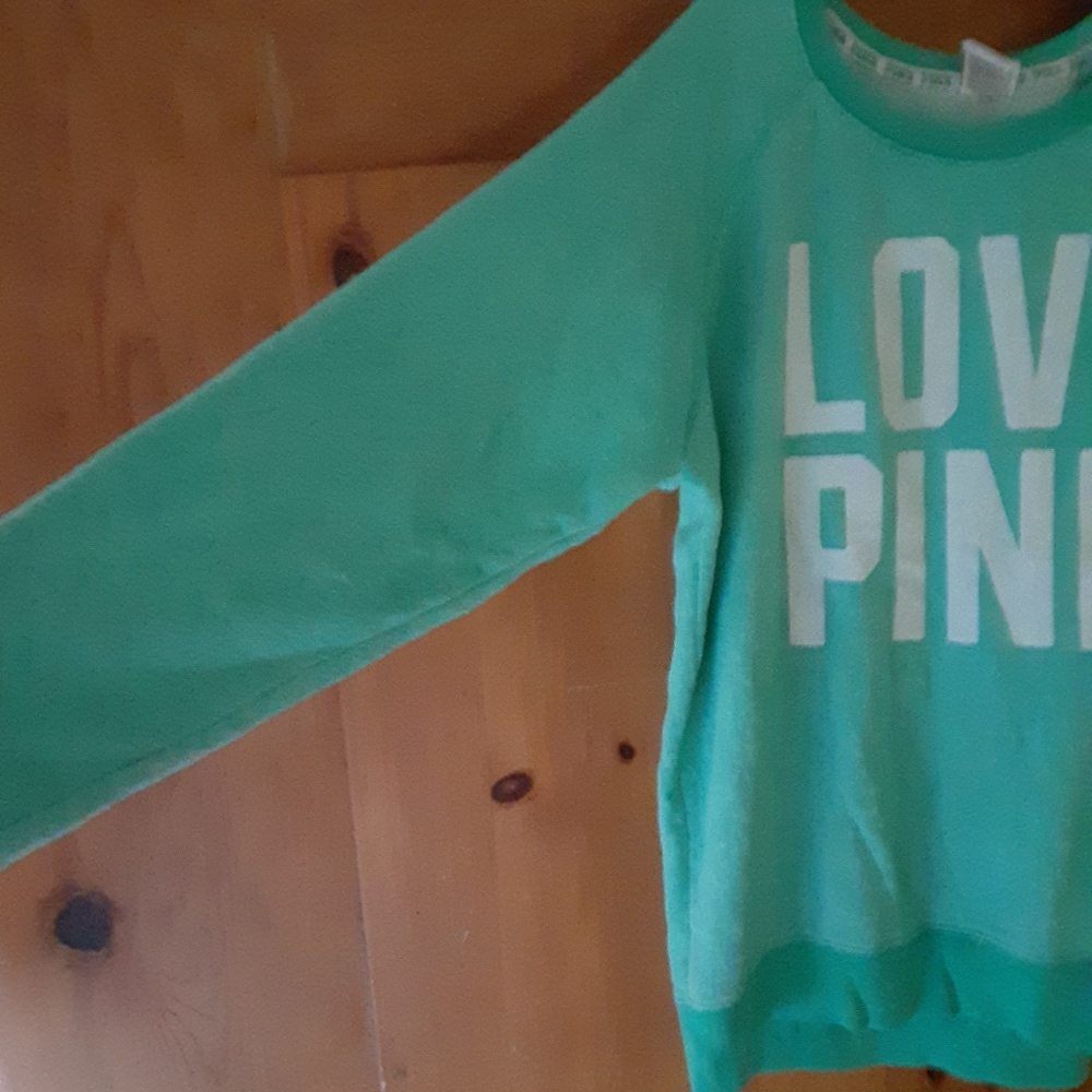 VS PiNK Vintage Seafoam Green Pullover - Picture 4 of 6